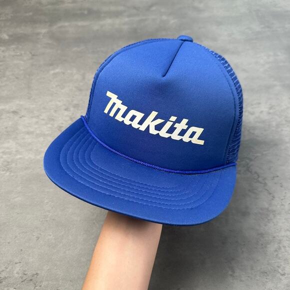 Vintage Makita Power Tools Blue Trucker Hat - Picture 1 of 6